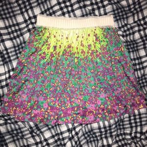 MACYS FLORAL FIELD SKIRT